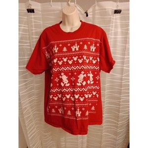 Disneyland Mickey Mouse Xmas t-shirt, L